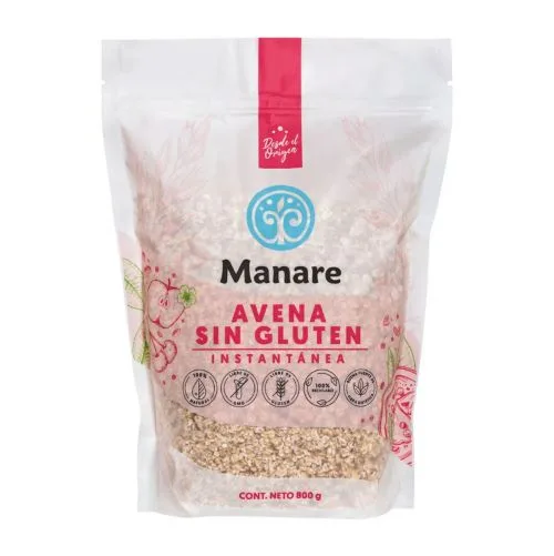 Avena instantánea sin gluten (800g) Manare