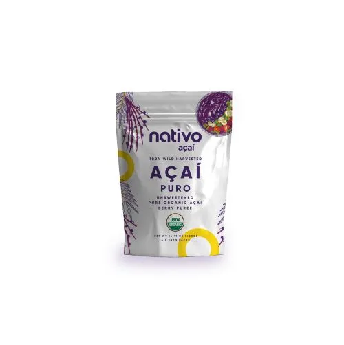 Acai Puro congelado 400 Gr NATIVO ACAI