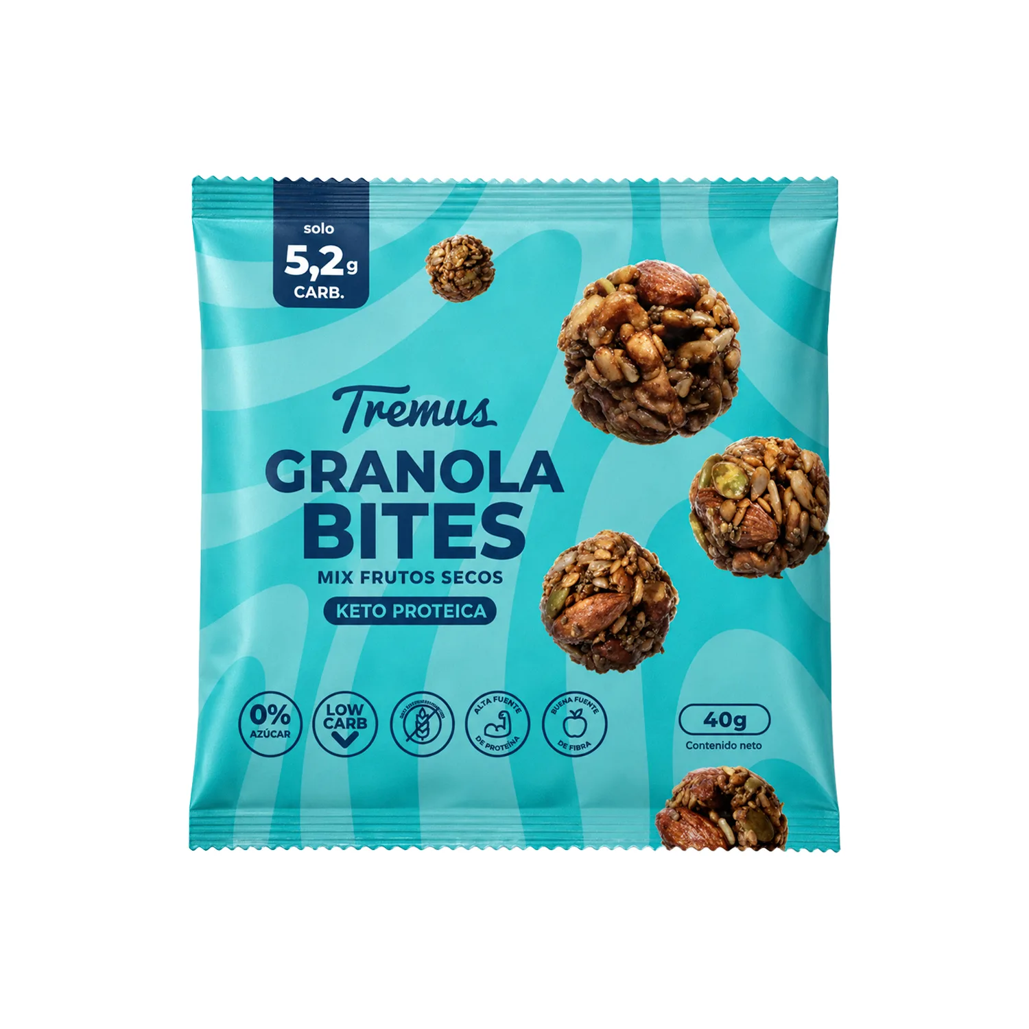 Bocados de granola con frutos secos