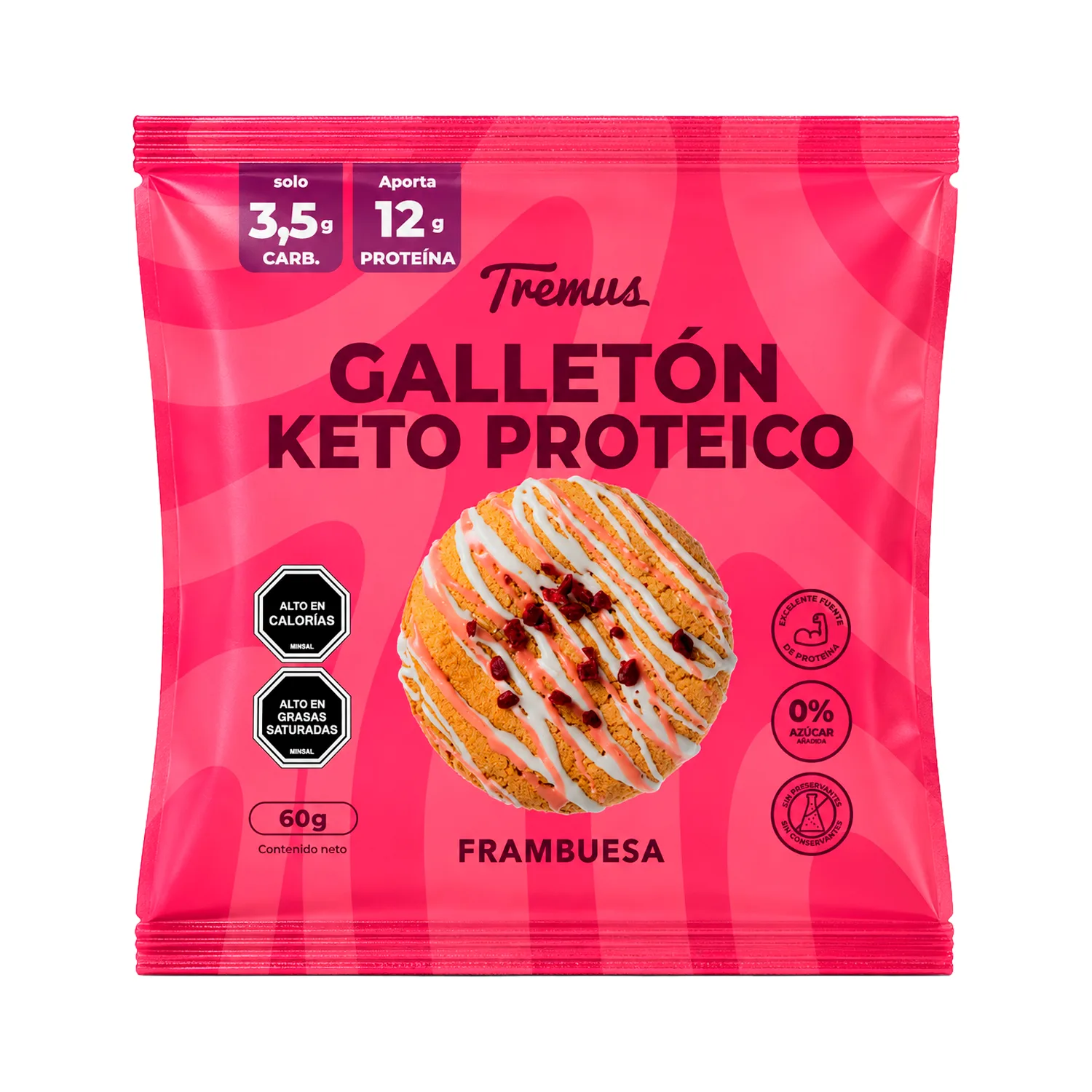 Galletón de frambuesa