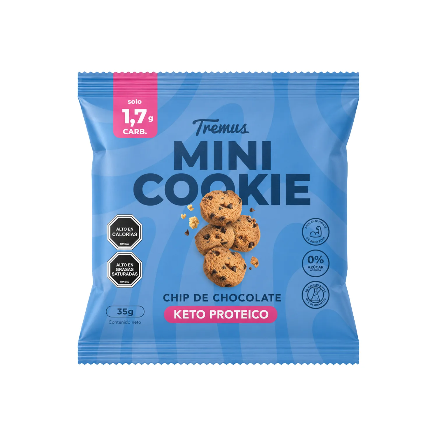 Mini cookie con chips de chocolate