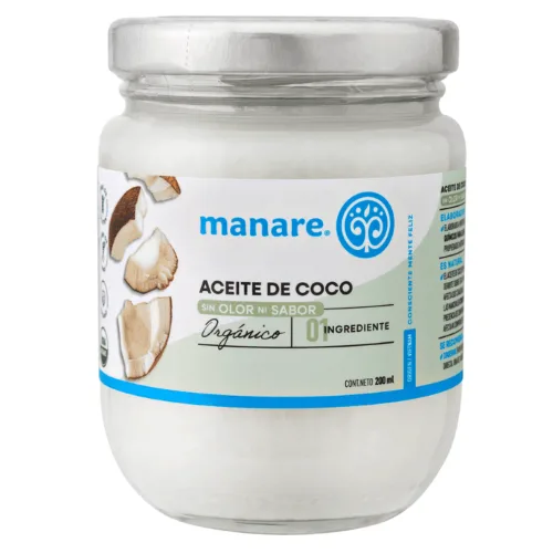 Aceite de coco sin olor y sin sabor (200ml) Manare